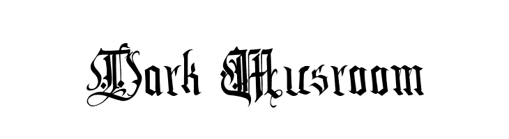 Dark Musroom  font caratteri gratis