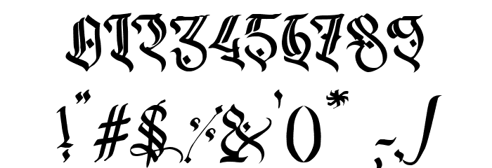 Dark Musroom Font OTHER CHARS