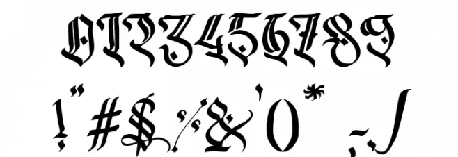 Dark Musroom Schriftart Anderer Schreiben