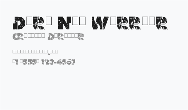 Dark Net Warrior Business Card