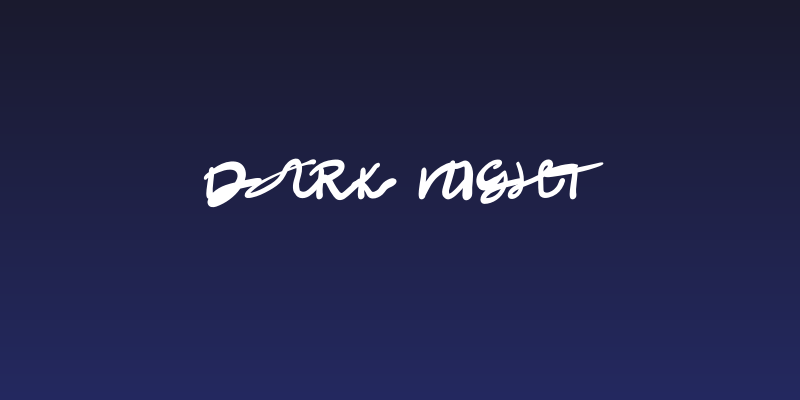 Dark Night Social Header