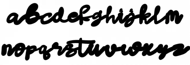 Dark Night Font Litere mici