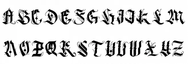 Dark Opera Schriftart Groß