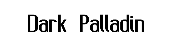 Dark Palladin  Скачать бесплатные шрифты