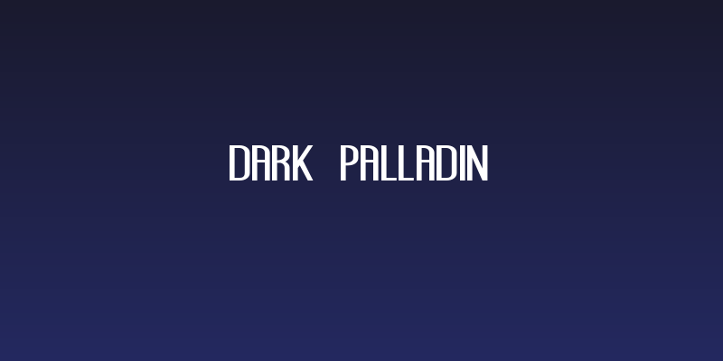 Dark Palladin Social Header
