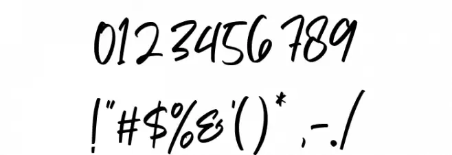 Dark Phoenix Font OTHER CHARS