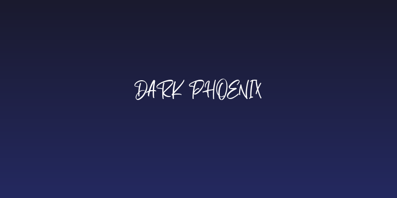 Dark Phoenix Social Header