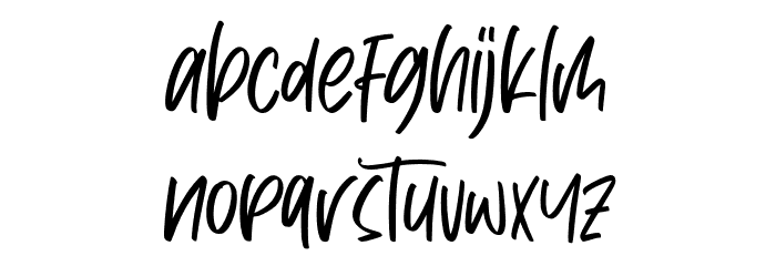 Dark Phoenix Font LOWERCASE