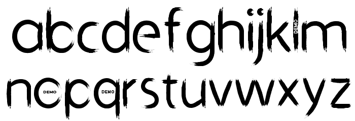Dark Pinter Personal Use Grunge Brush Font LOWERCASE