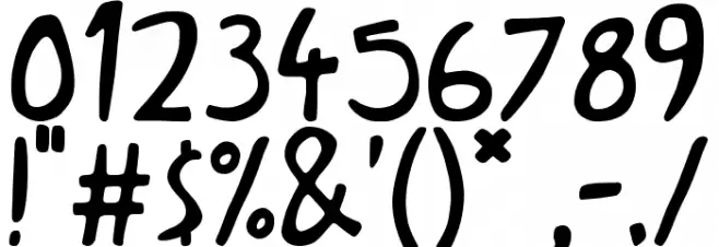 Dark Poestry Font OTHER CHARS