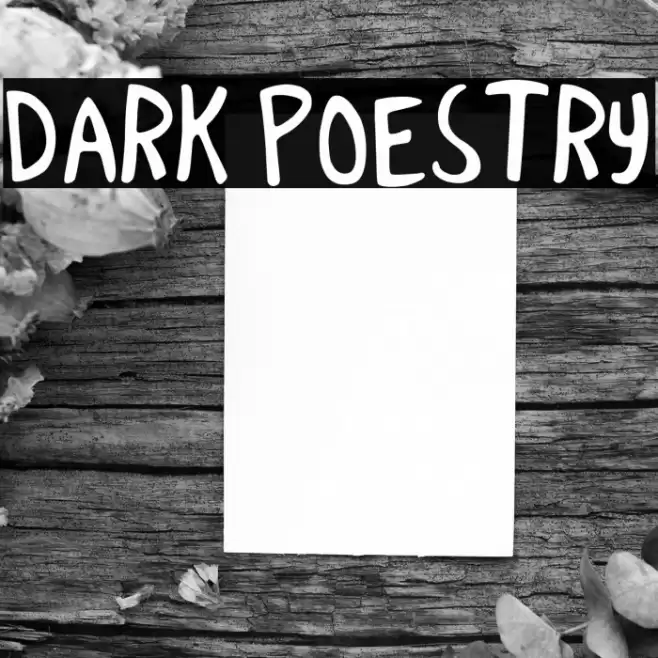 Dark Poestry Font examples
