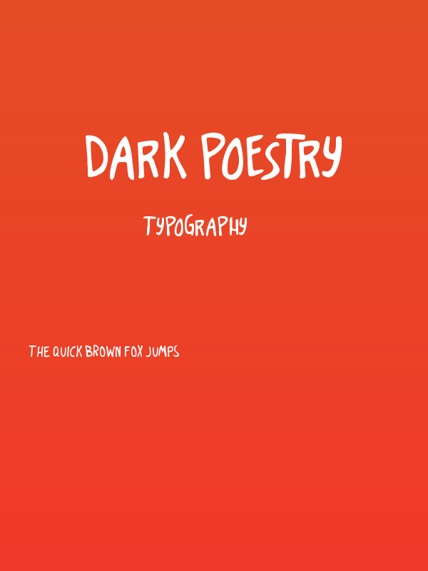 Dark Poestry Poster
