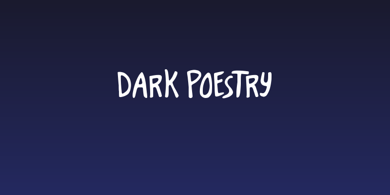 Dark Poestry Social Header