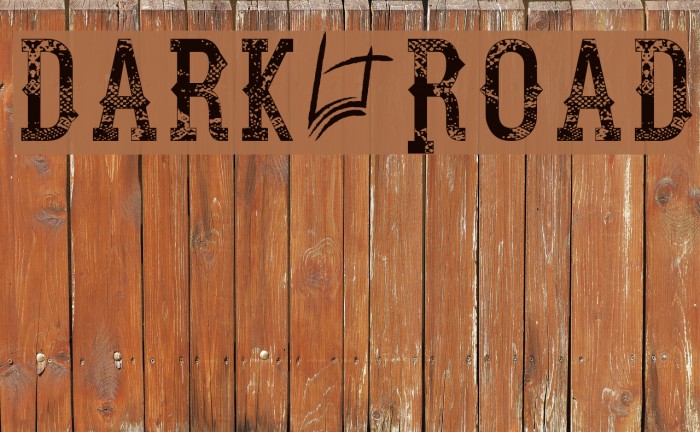 Dark Road Font examples