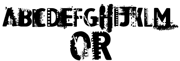 Dark Room Font LOWERCASE