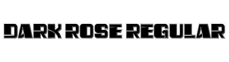Dark Rose Regular  免费字体下载