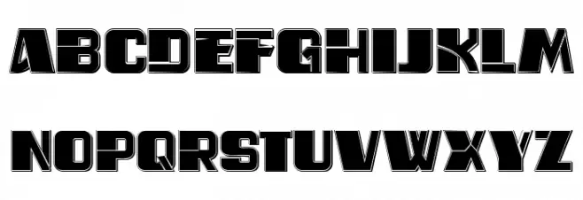 Dark Rose Regular フォント 大文字
