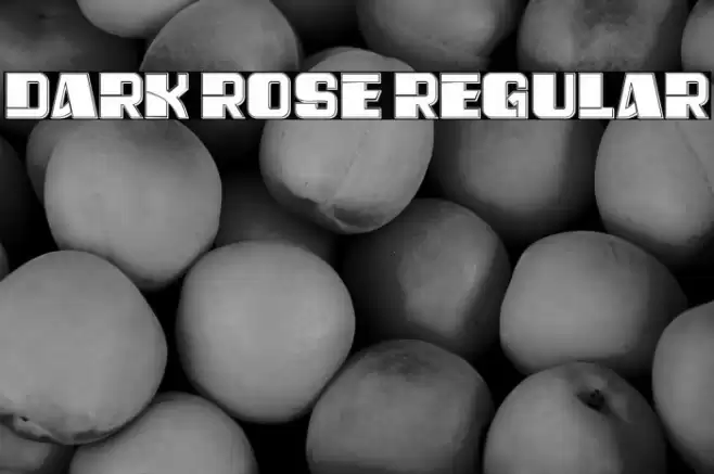 Dark Rose Regular Font examples
