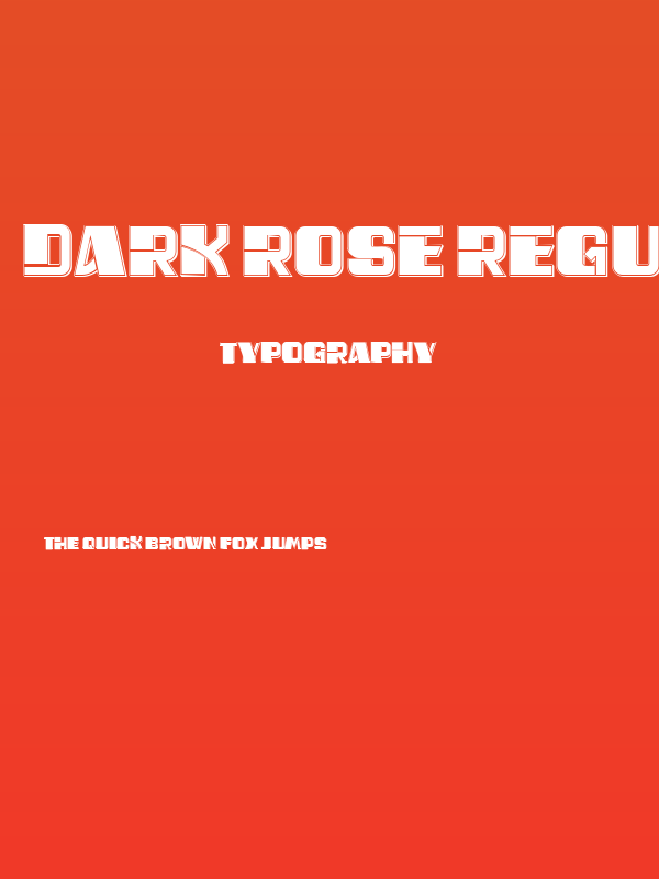 Dark Rose Regular Poster