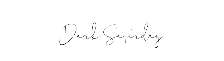 Dark Saturday  免费字体下载