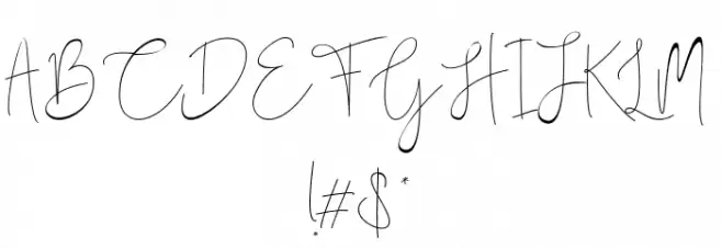 Dark Saturday Font OTHER CHARS