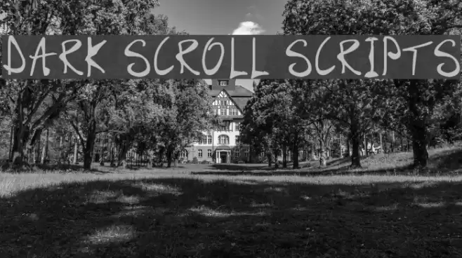 Dark Scroll Scripts خط examples