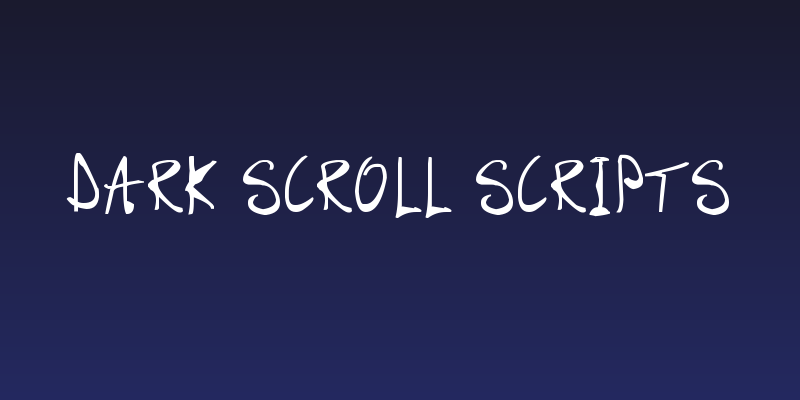 Dark Scroll Scripts Social Header