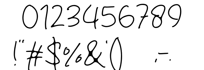 Dark Shadow Font OTHER CHARS