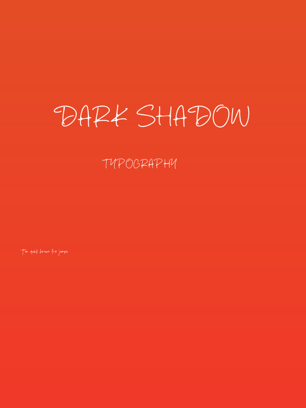Dark Shadow Poster
