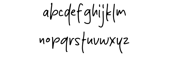 Dark Shadow Font LOWERCASE