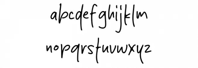 Dark Shadow Font LOWERCASE