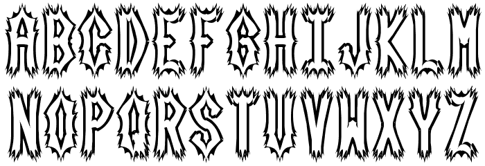 Dark Side [BRK] Font UPPERCASE