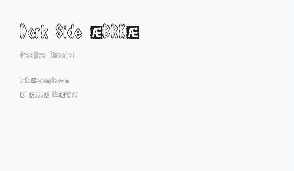 Dark Side [BRK] Business Card