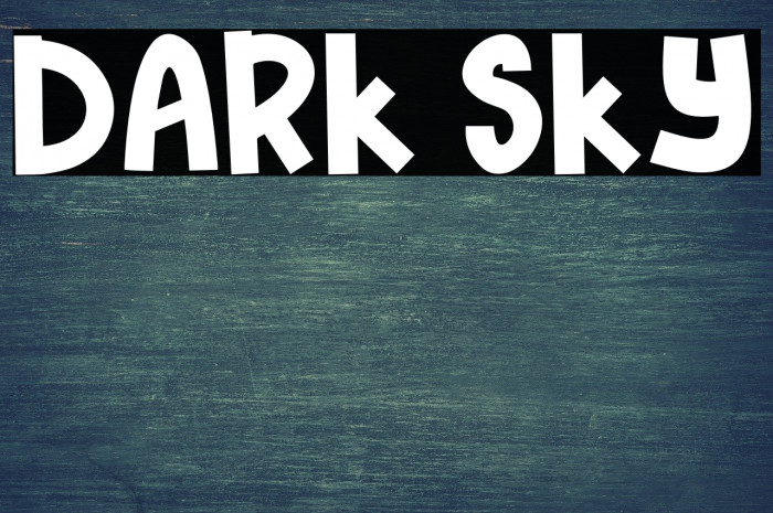 Dark Sky フォント examples