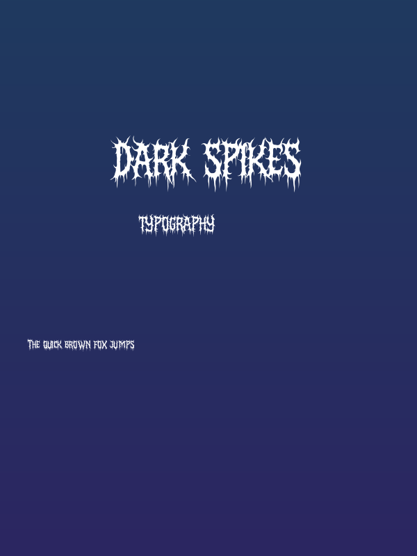 Dark Spikes Poster