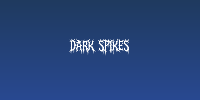 Dark Spikes Social Header