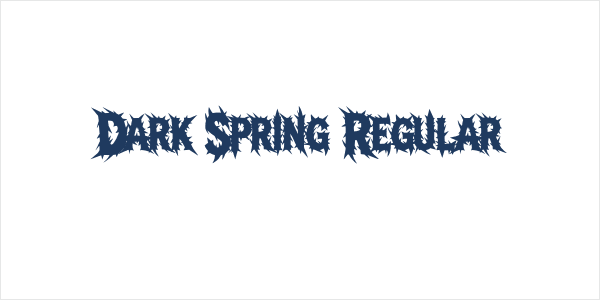 Dark Spring Regular Logo