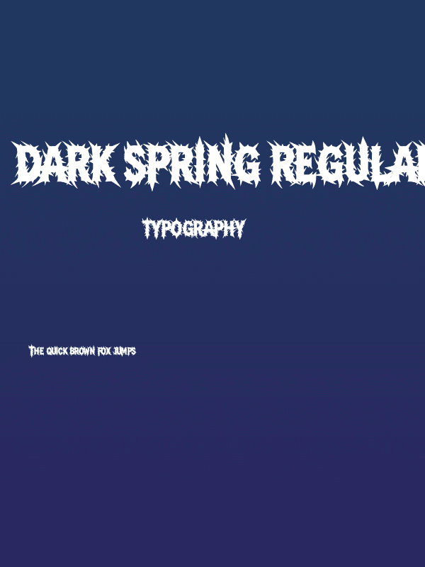 Dark Spring Regular Poster