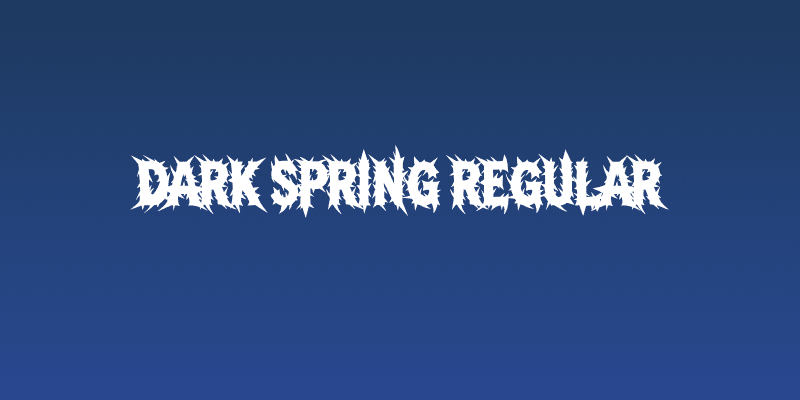 Dark Spring Regular Social Header