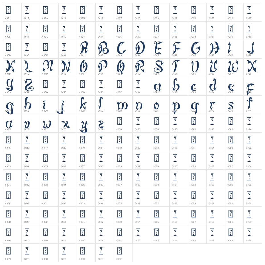 Dark Summer Demo Character Map