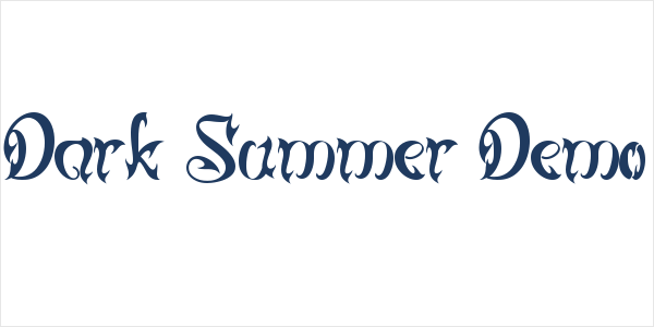 Dark Summer Demo Logo