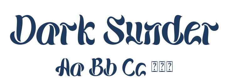 Dark Sunder Font Preview
