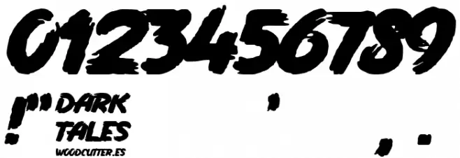 Dark Tales Font OTHER CHARS