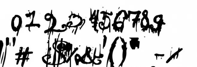 Dark Theater Font OTHER CHARS