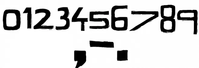 Dark Times Black Font OTHER CHARS