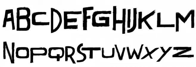 Dark Times Black Font Litere mari