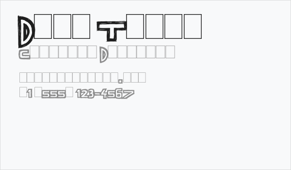 Dark Times Business Card