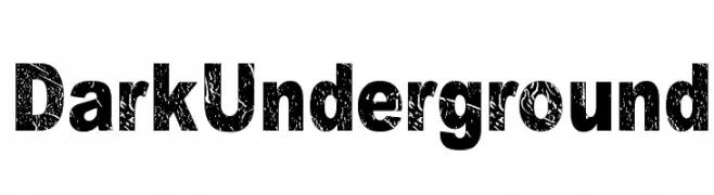 Dark Underground  フリーフォントのダウンロード