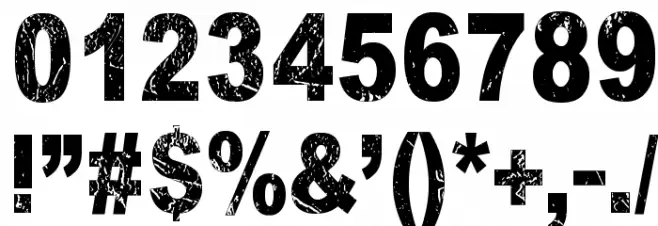 Dark Underground Font Alte caractere