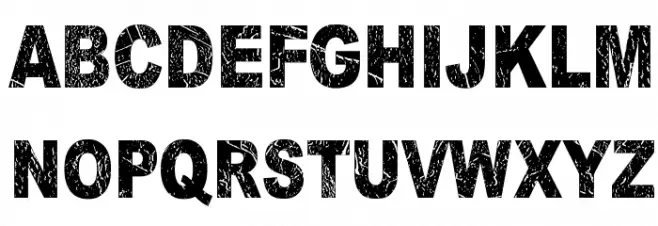 Dark Underground Font UPPERCASE